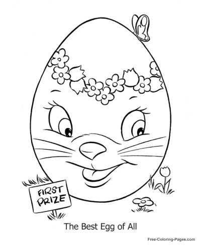 The best Easter egg coloring pages