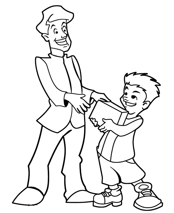 Father´s Day coloring page 2