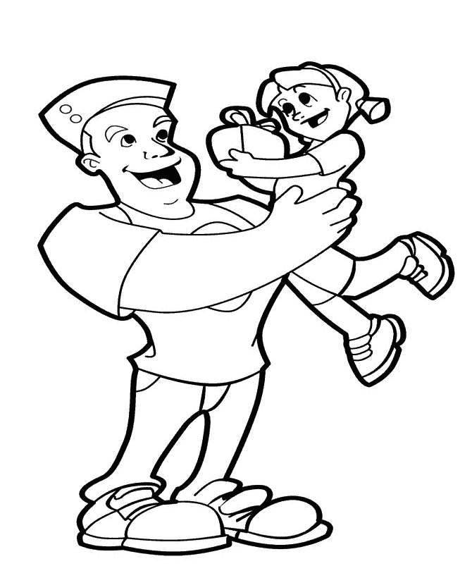 Father´s Day coloring page 3