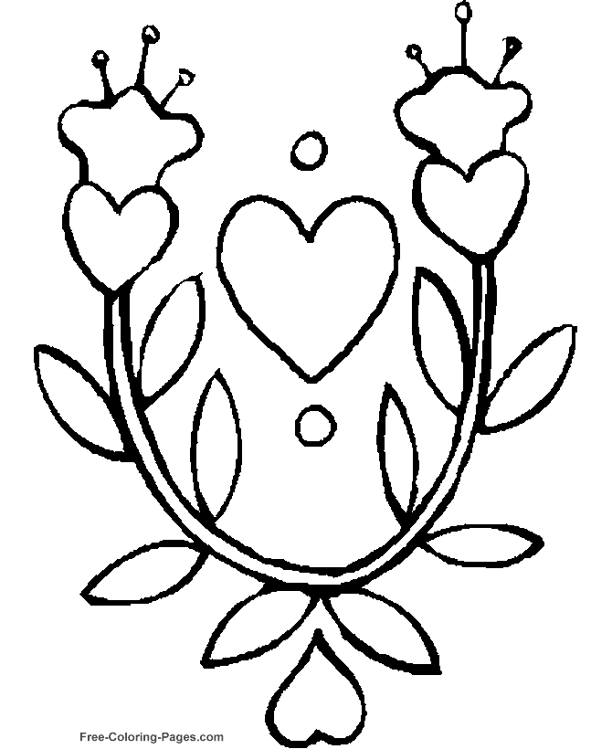 Flower coloring sheets - Flowers 03