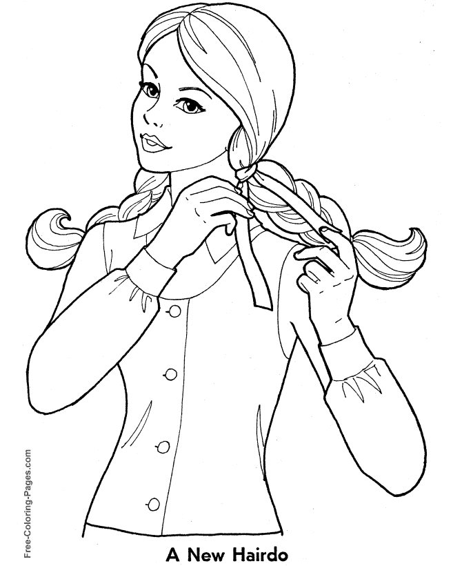 Free Coloring Pages For Girls Coloring Town ~ Coloring Page