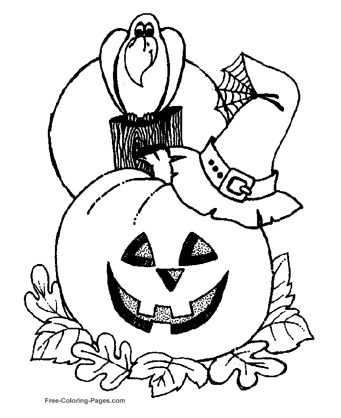 Halloween coloring pages - Jack-o-lantern