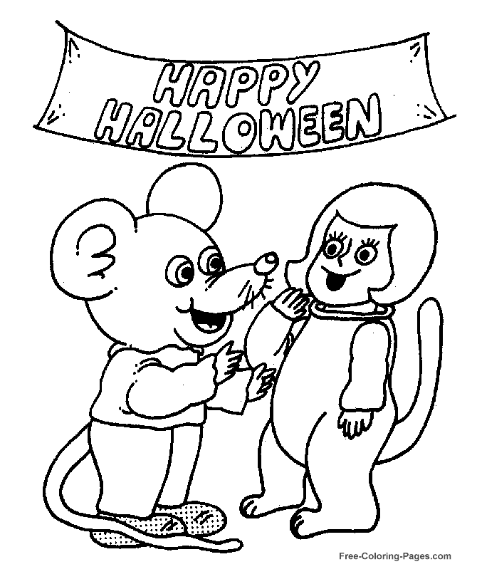 Halloween coloring pictures - Happy Halloween