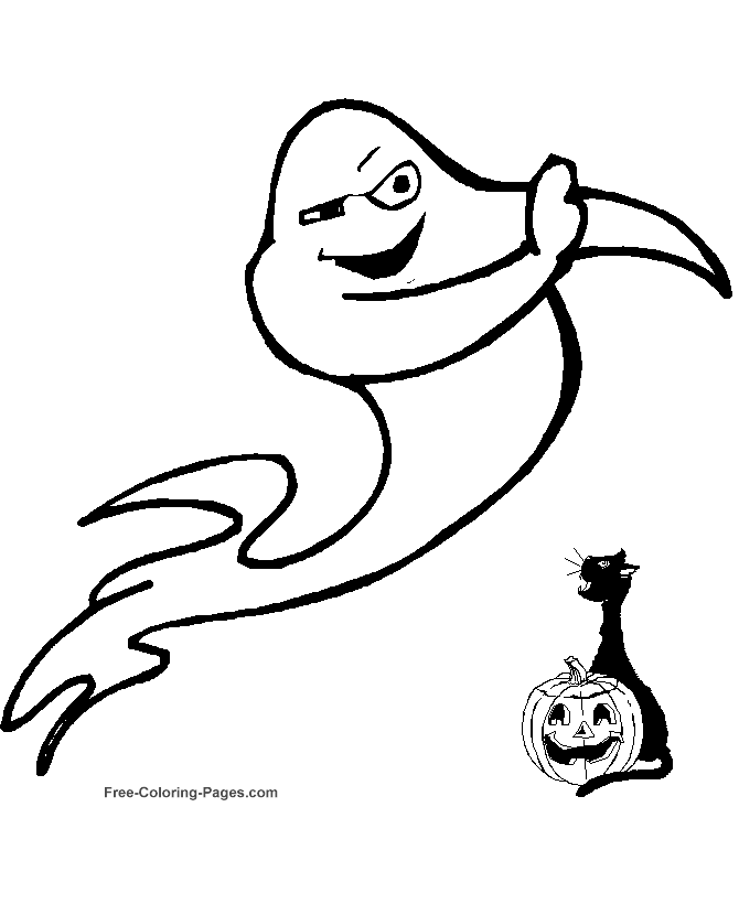 Halloween coloring pages - Fish sheets to color