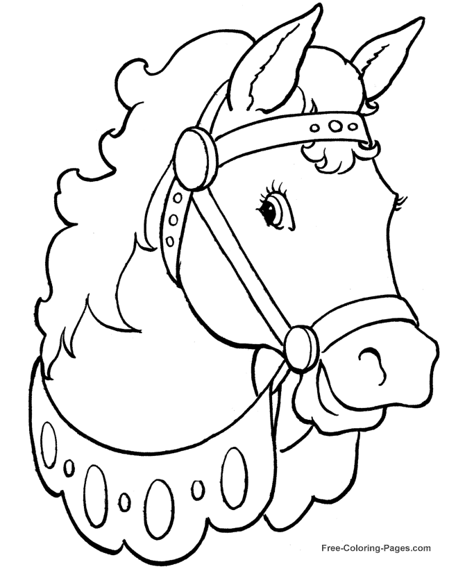 Printable horse coloring pages