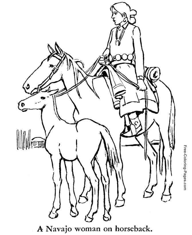 Print coloring pictures of horses