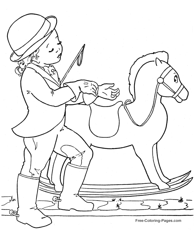 Coloring book pages, sheets and pictures of Horses