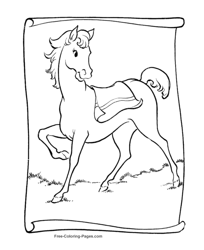 Horse sheets to color