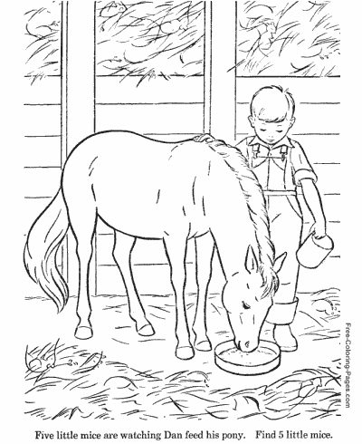 coloring pages of horses