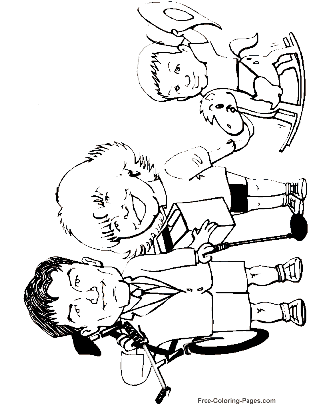 Kids coloring pages Family