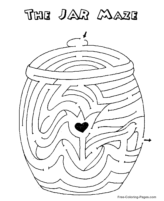 channel maze to print