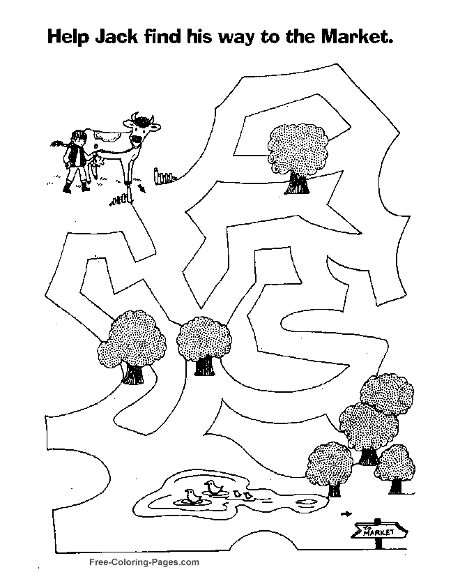 Channel maze games for child
