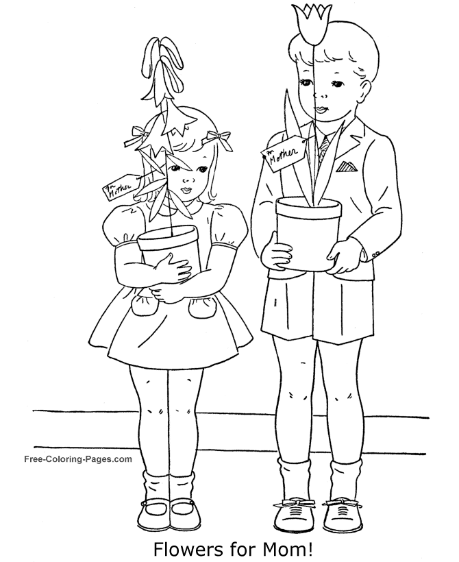 Mother´s Day coloring sheets 07