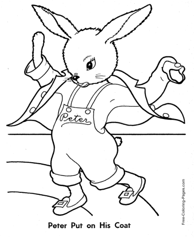 Peter Rabbit coloring pages