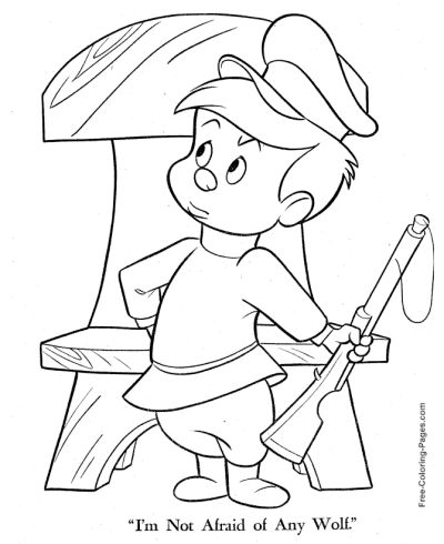 Peter and the Wolf coloring pages