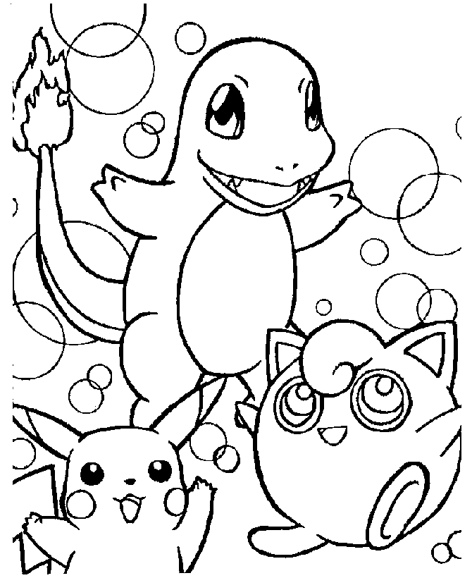 Pokemon coloring book pages
