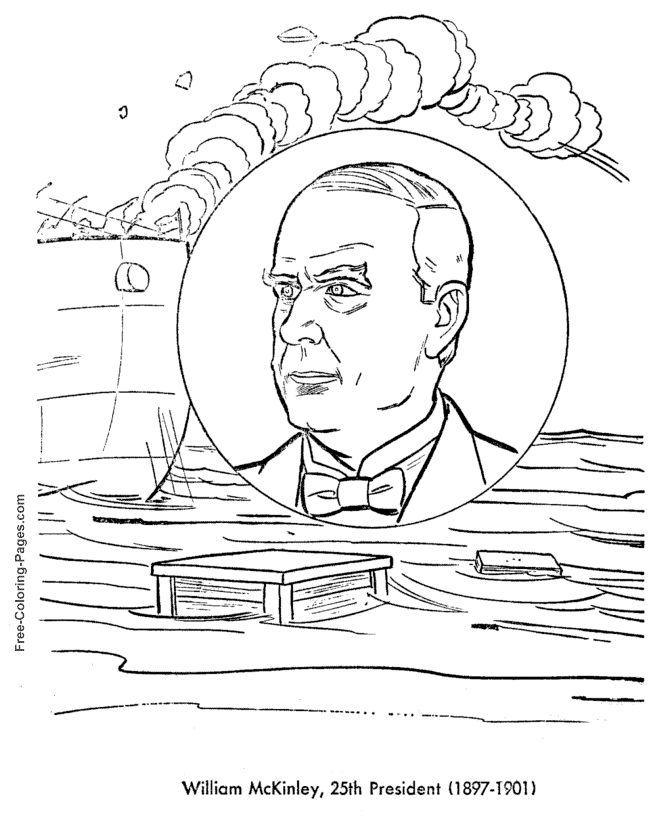 William McKinley coloring page