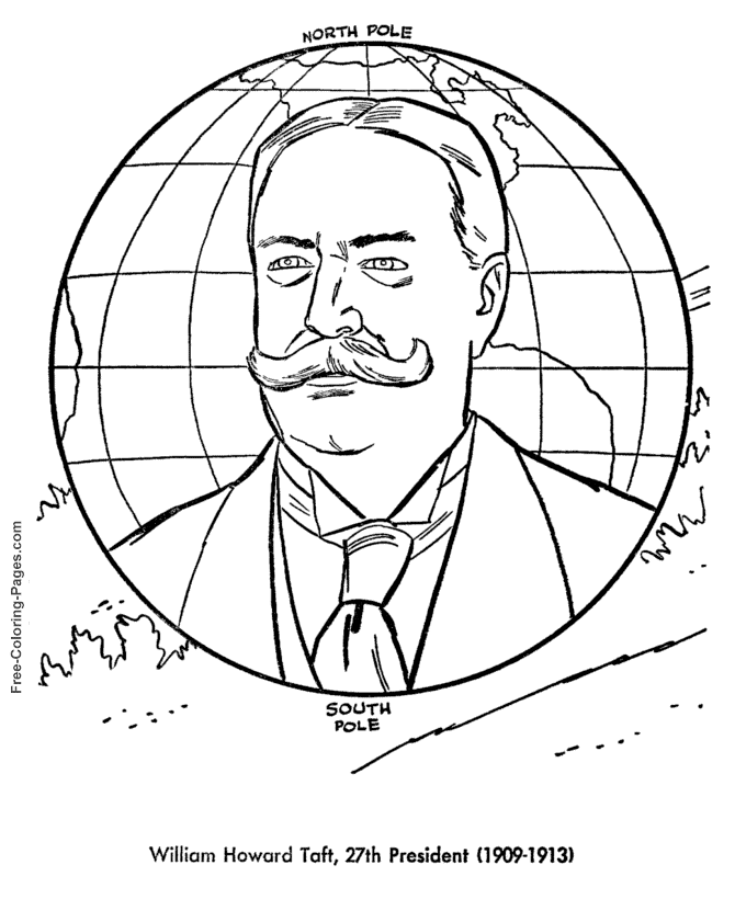 William Taft coloring page