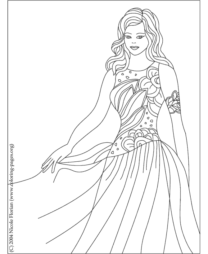 Princess coloring pictures to print