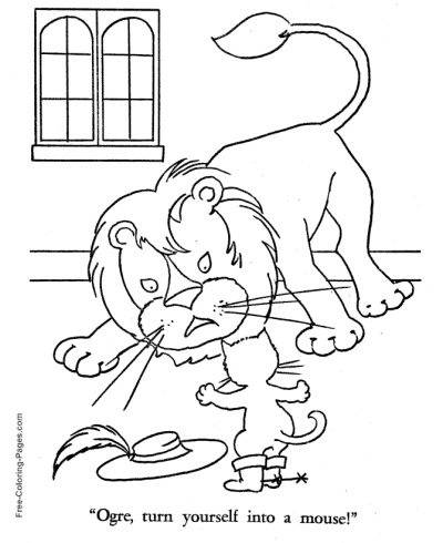 Download Puss in Boots Story Coloring Pages