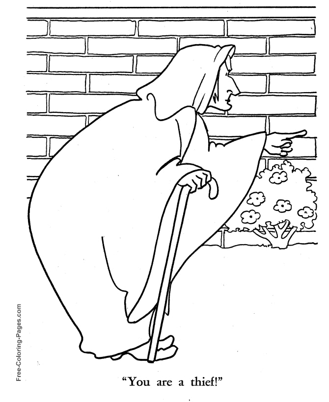Story of Rapunzel coloring page