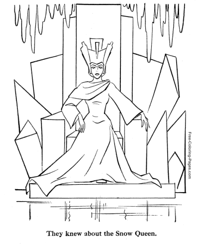 Snow Queen coloring pages