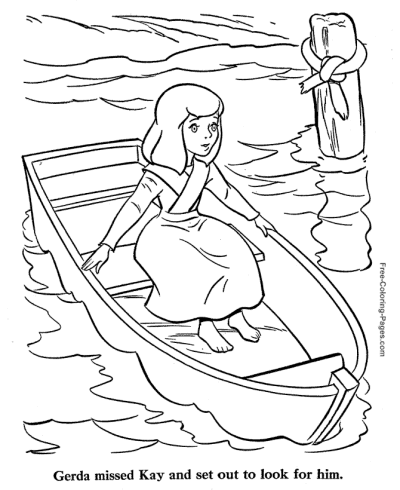 Snow Queen coloring page Gerda Searches
