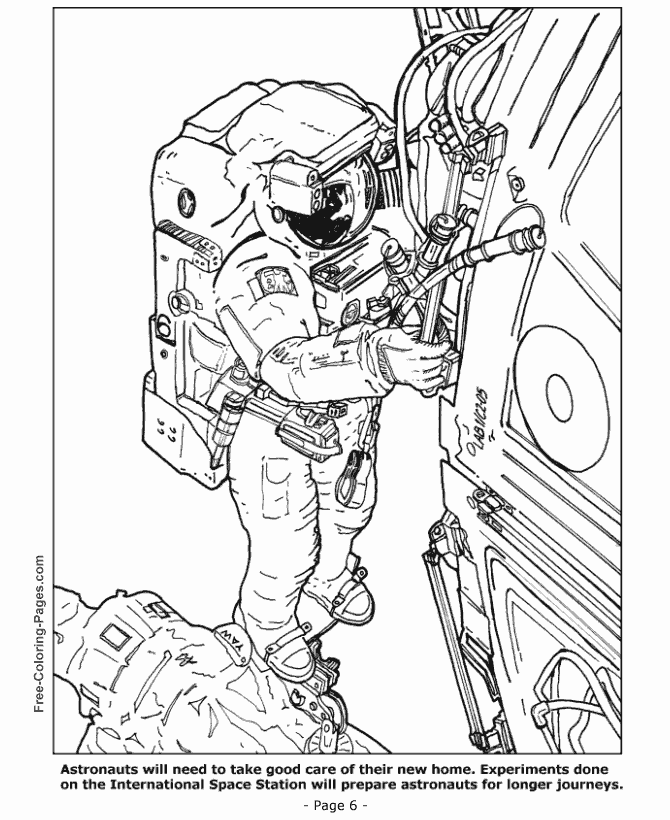 Space Shuttle coloring pages sheets pictures