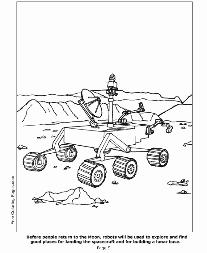 Print space shuttle coloring pages to color