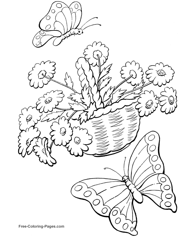 Printable Spring Coloring Pages - 06