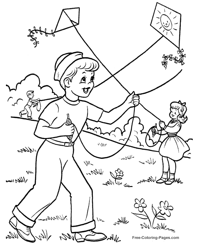 Printable Spring Coloring Pages Sheets Pictures 10