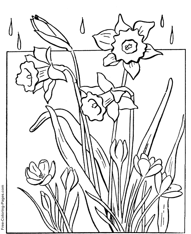Spring Coloring Book Sheets - 18