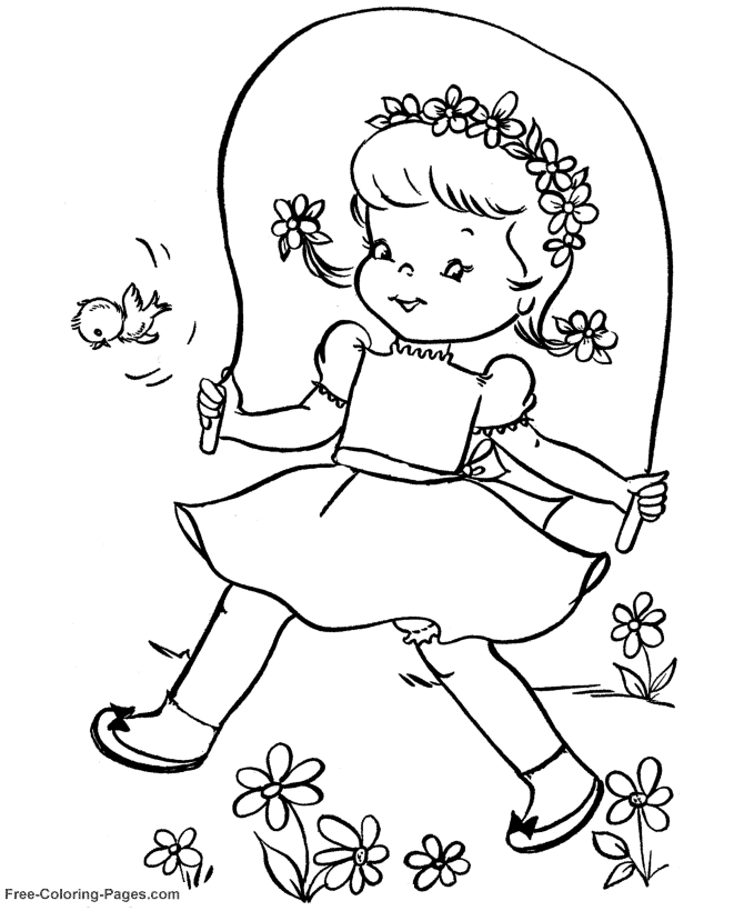 Spring Coloring Pictures - 21