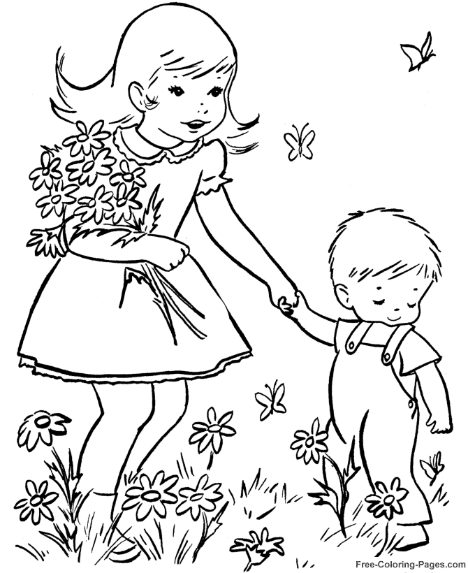 Spring Coloring Pictures - 26