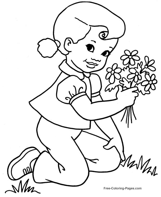 Printable Spring Coloring Pages 04