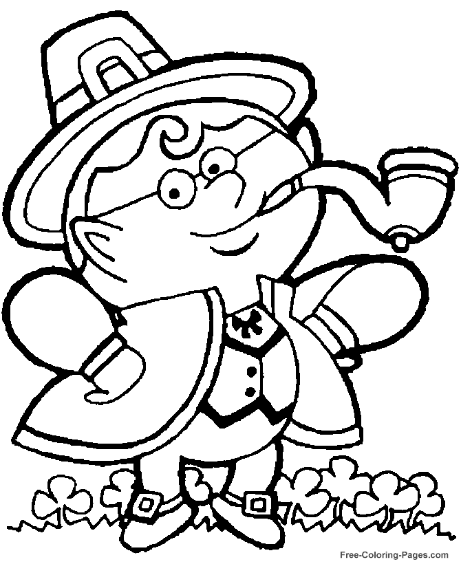 St Patrick´s Day coloring book pages