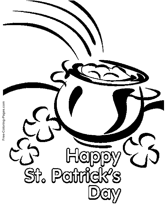 Coloring pages - Happy St. Patrick's Day!