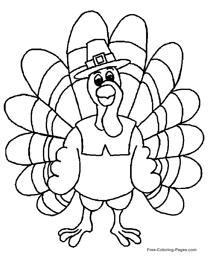 Printable Thanksgiving coloring pages 02