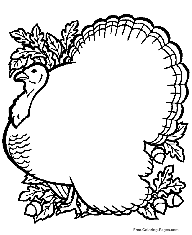 Printable Thanksgiving coloring pages 03