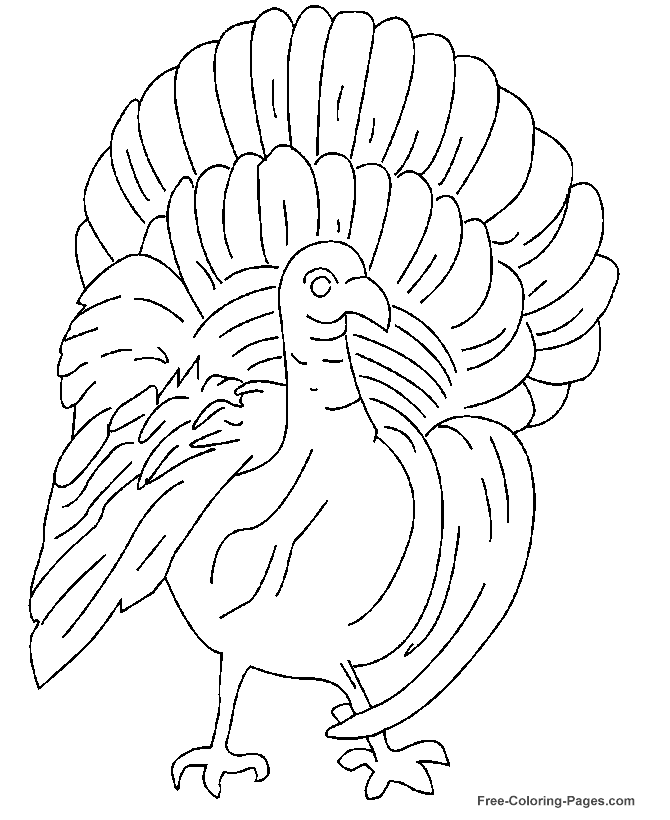 Printable Thanksgiving coloring pages 06