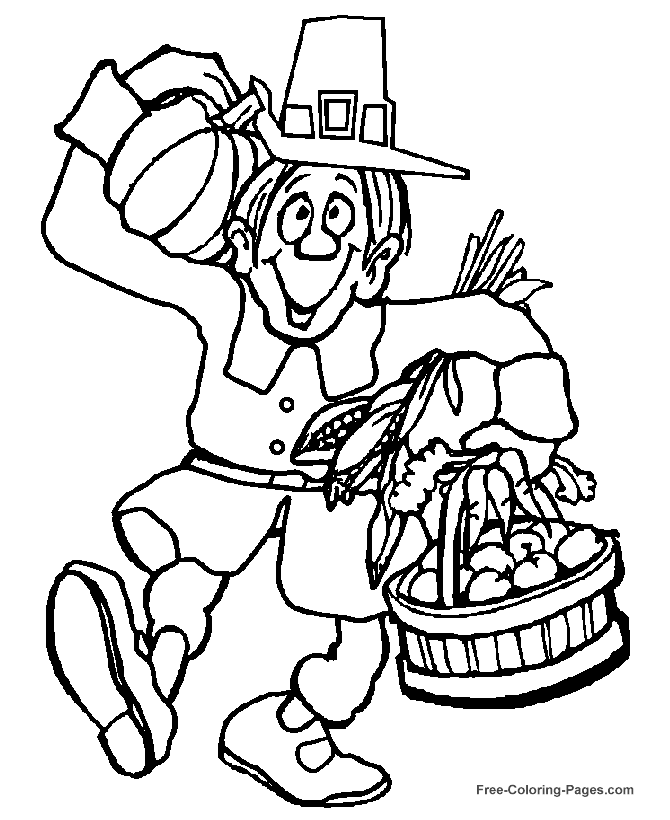 Printable Thanksgiving coloring picture 18
