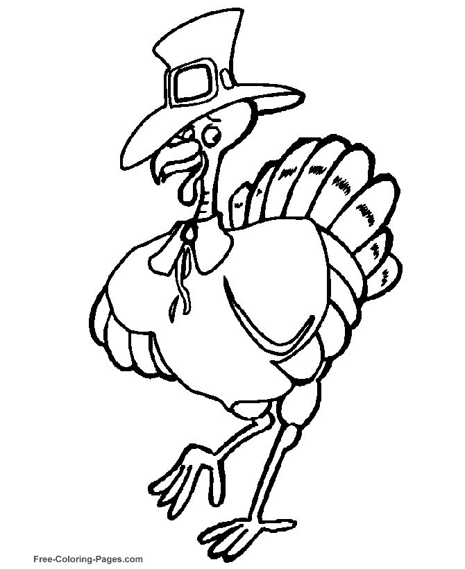 Printable Thanksgiving coloring pictures 19