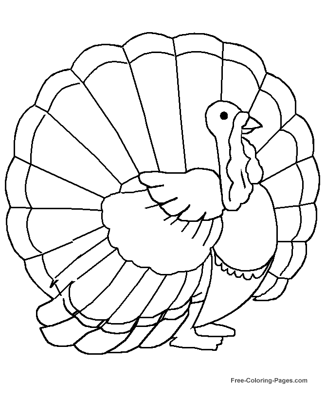 Printable Thanksgiving coloring pictures 22