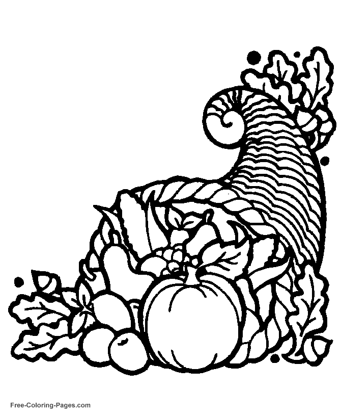 Printable Thanksgiving coloring pictures 25