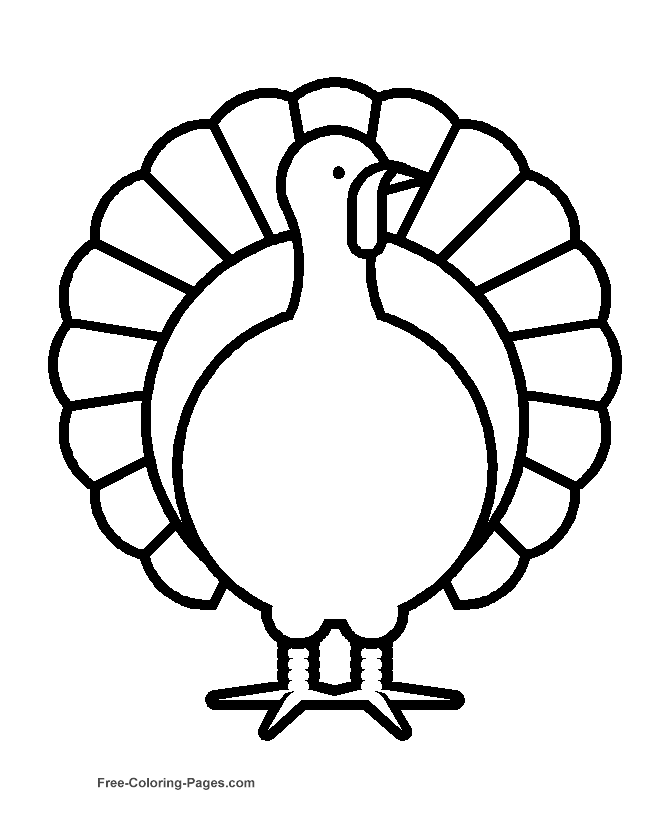 Printable Thanksgiving coloring pictures 27