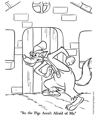 Wolf at the Door free coloring page