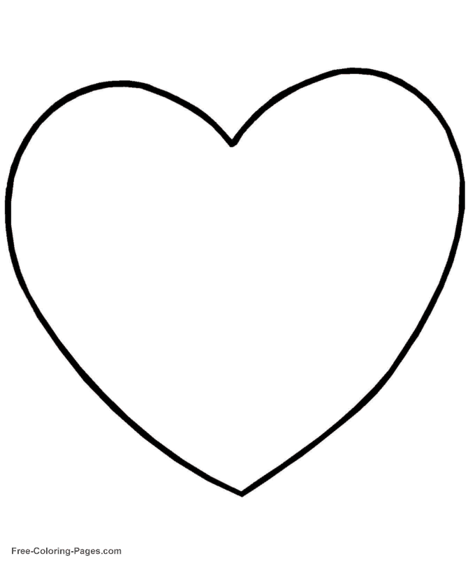 Valentine´s Day coloring pages - Flower heart