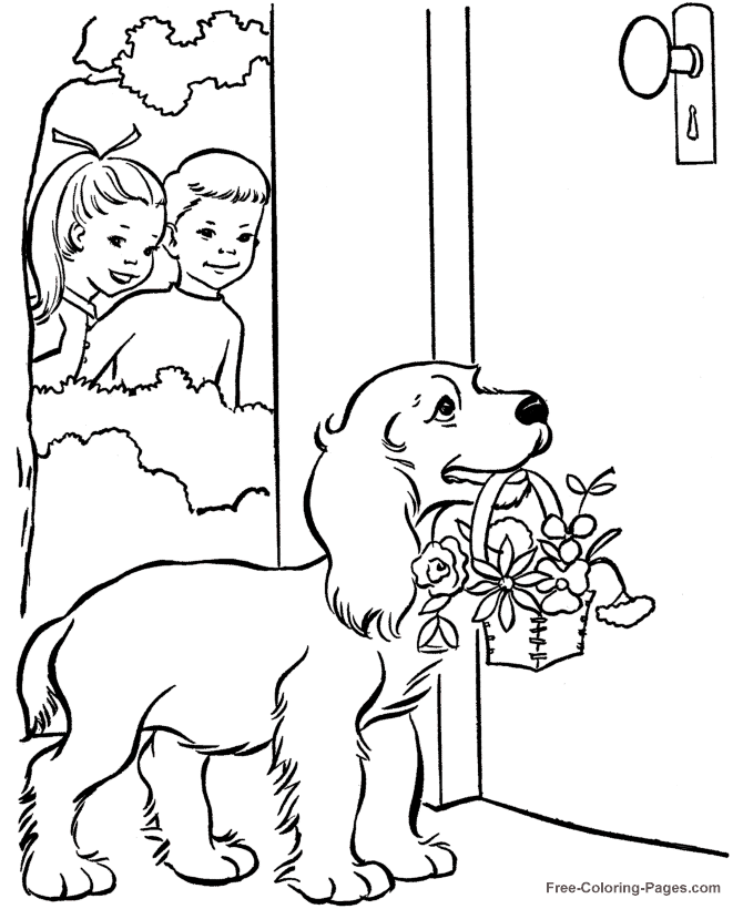 Valentine´s Day coloring pictures - Be My Valentine
