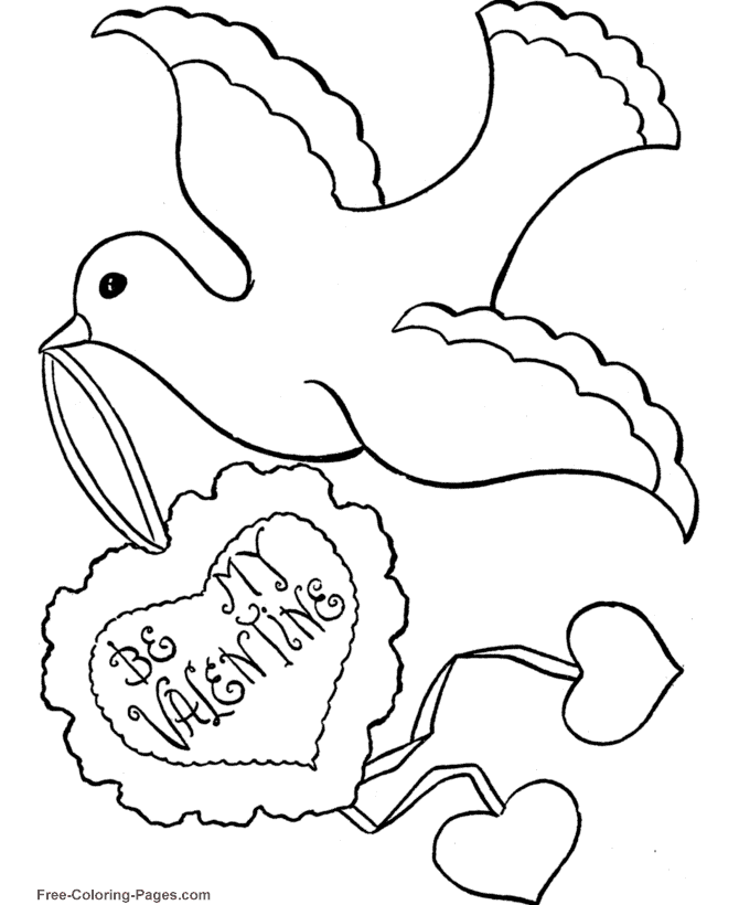 Valentine´s Day coloring pictures - Be Mine