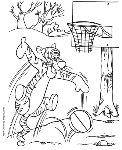 Free printable Tigger coloring pages